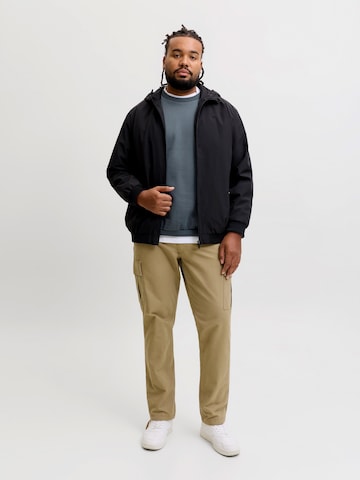 Jack & Jones Plus Mikina 'JJEBRADLEY' – šedá