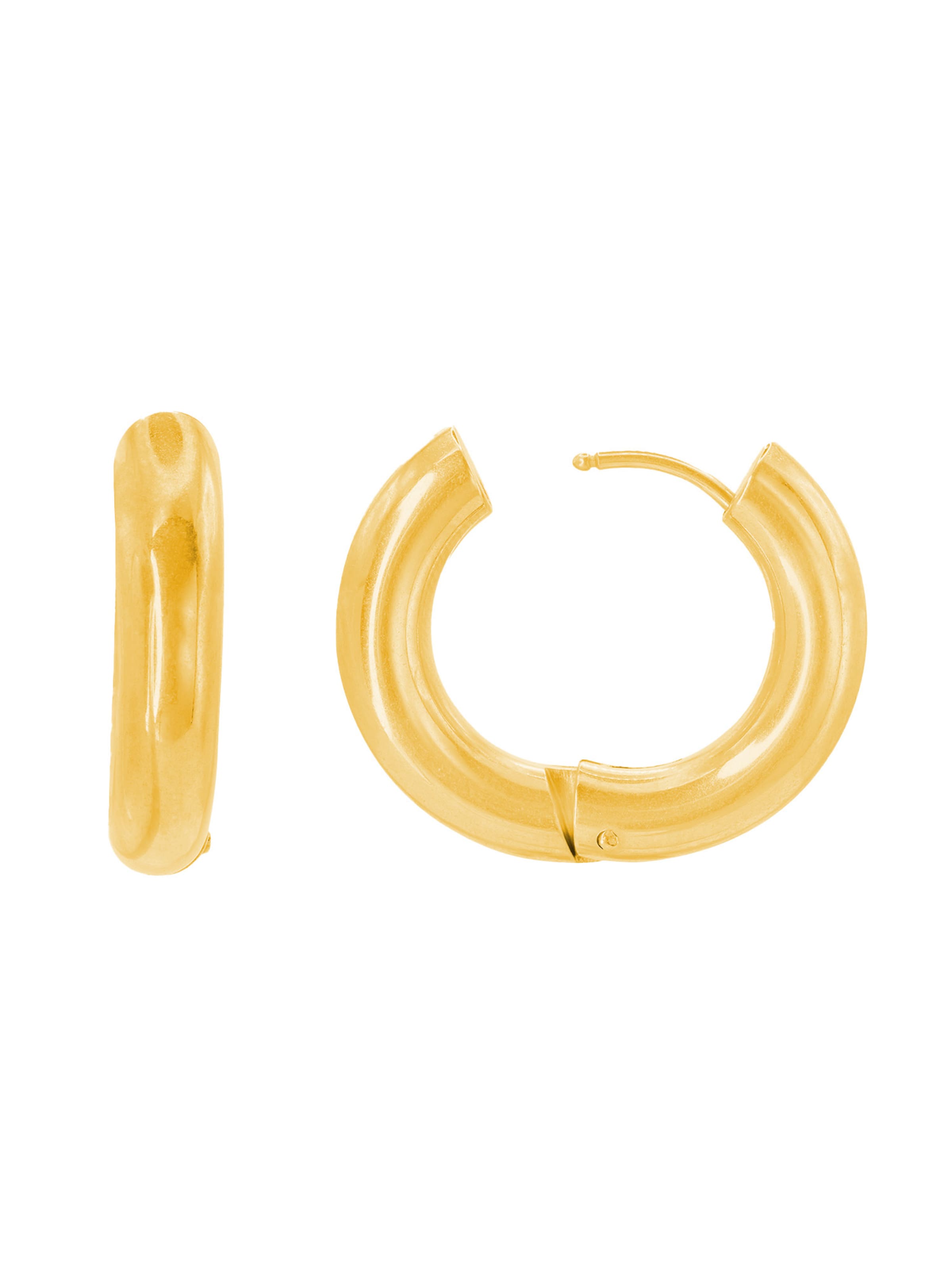 Boucles d'oreilles 'Vesta' Heideman en or : devant