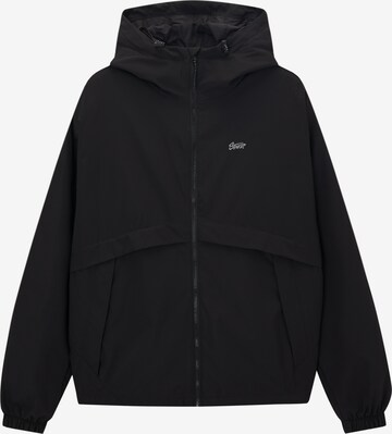 Pull&Bear Between-Season Jacket in Black: front