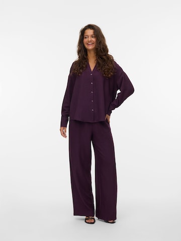 VERO MODA Wide leg Broek 'VMMelaney' in Lila
