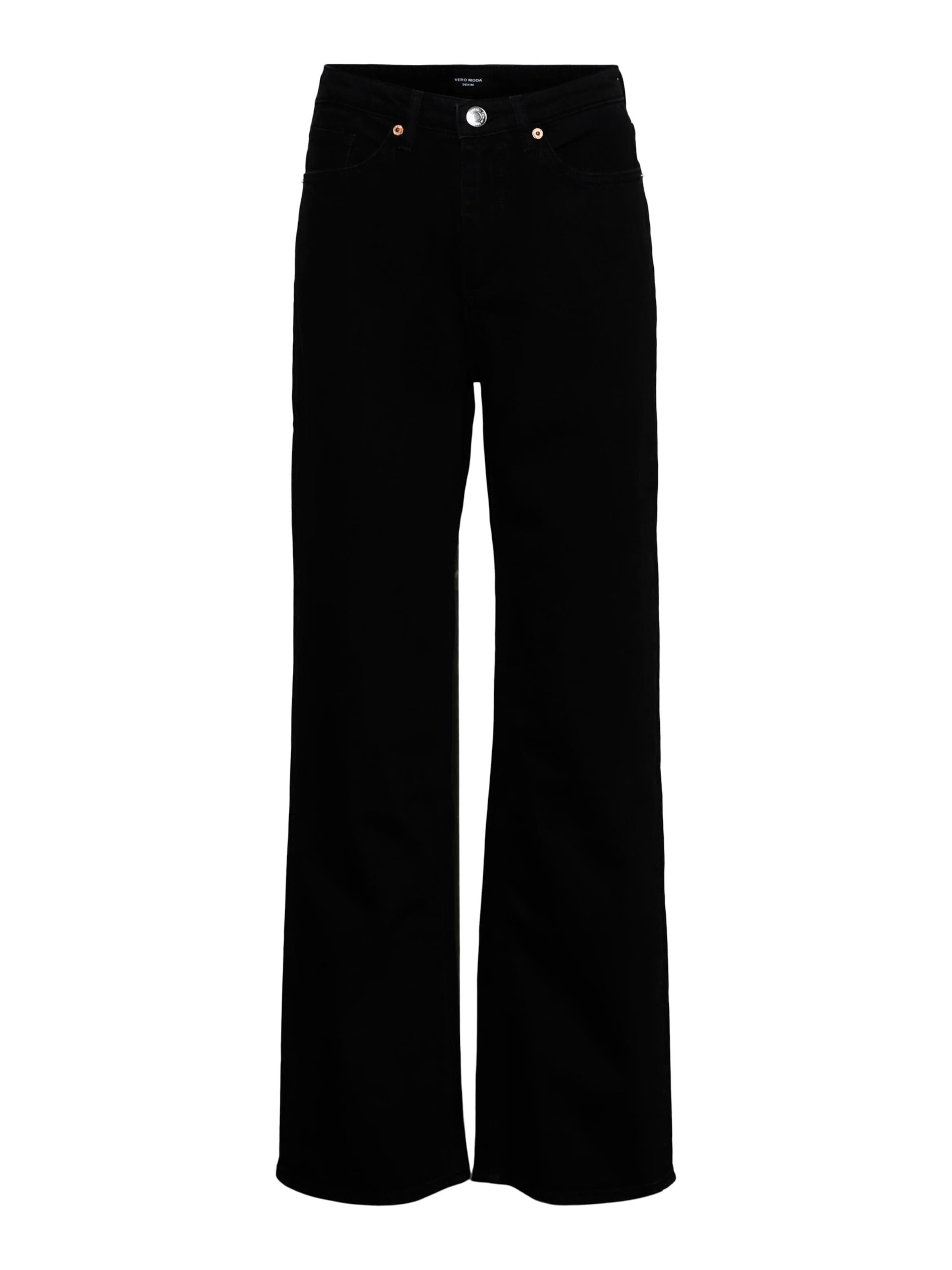 VERO MODA Loosefit Jeans 'Vmtessa' in Zwart: voorkant