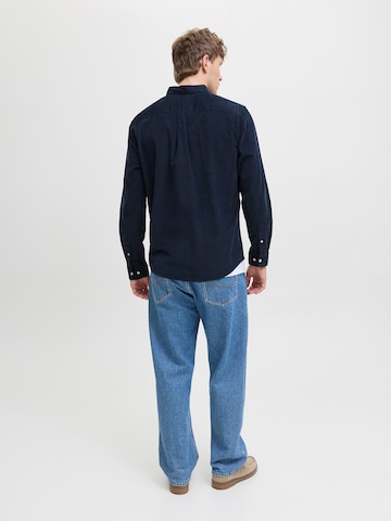JACK & JONES Regular fit Button Up Shirt 'JJECLASSIC' in Blue