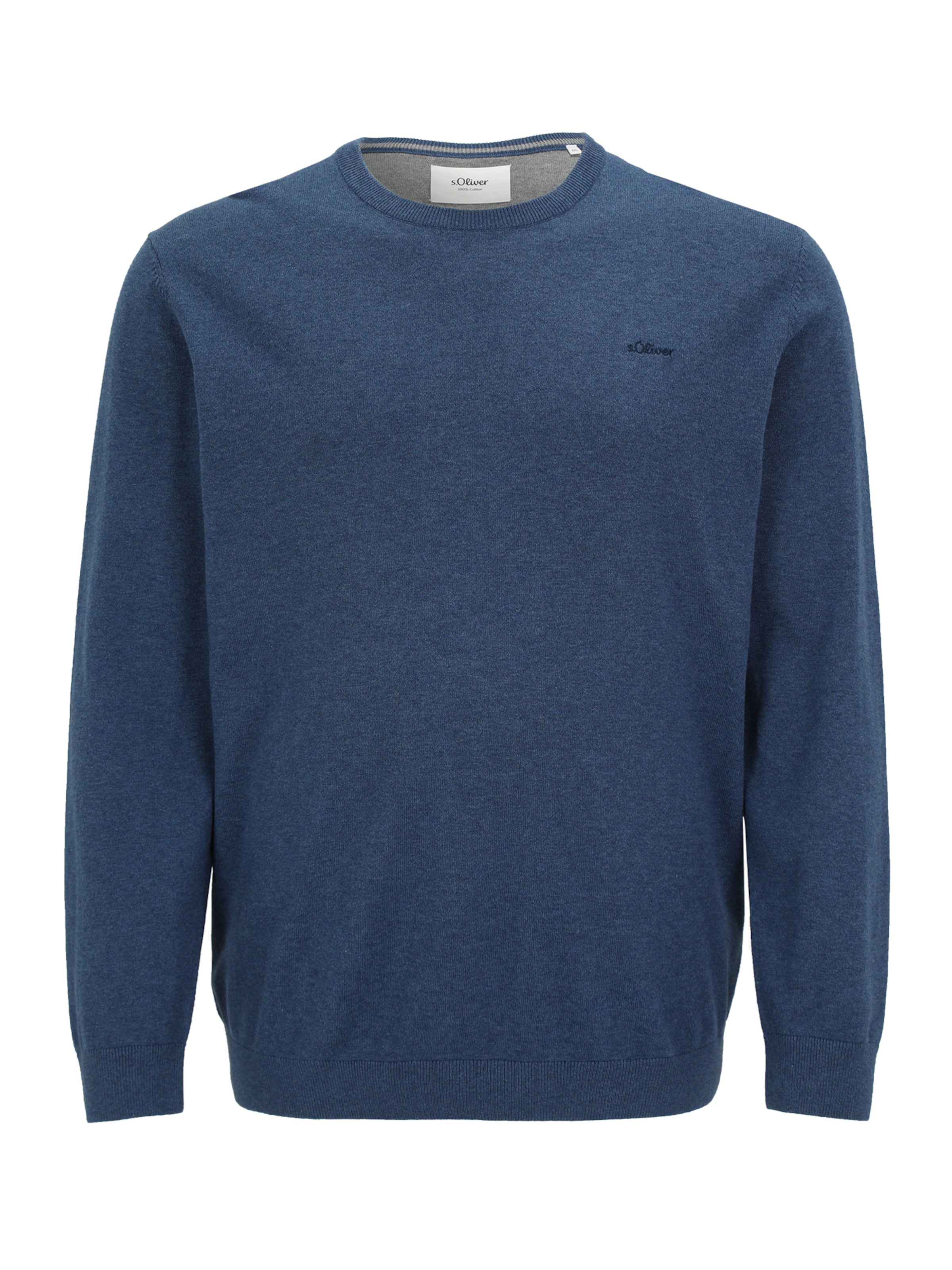 s.Oliver Men Big Sizes Pullover in Blau: Vorderseite