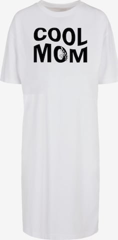 Merchcode Jurk 'Mothers Day - Cool mom' in Wit: voorkant