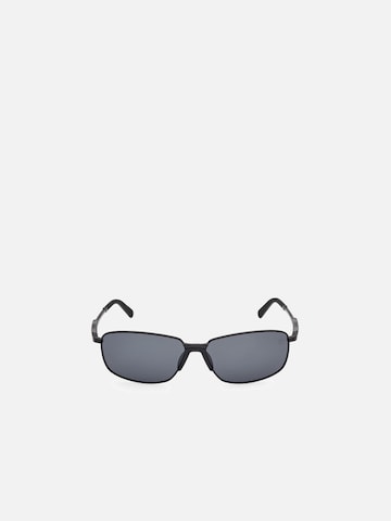 TIMBERLAND Zonnebril 'Timberland TB00041 Matte black 61/14/145 MAN Sunglasses' in Zwart: voorkant
