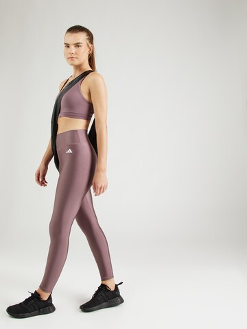 ADIDAS PERFORMANCESkinny Sportske hlače 'ESS' - smeđa boja