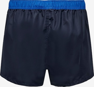 Only & Sons Badeshorts i blå