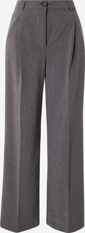 24COLOURS Kalhoty se sklady v pase – šedá: přední strana