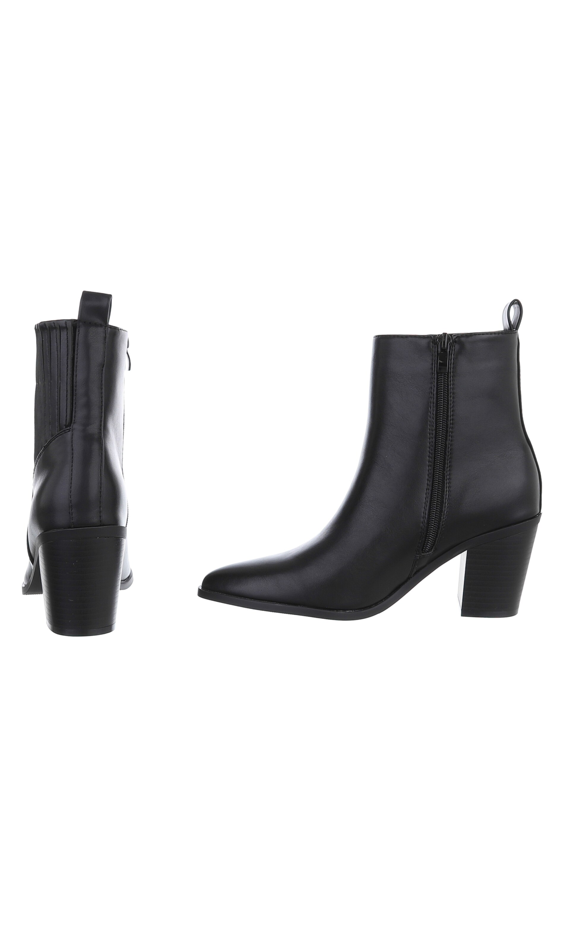 Ital-Design Stiefelette in Schwarz