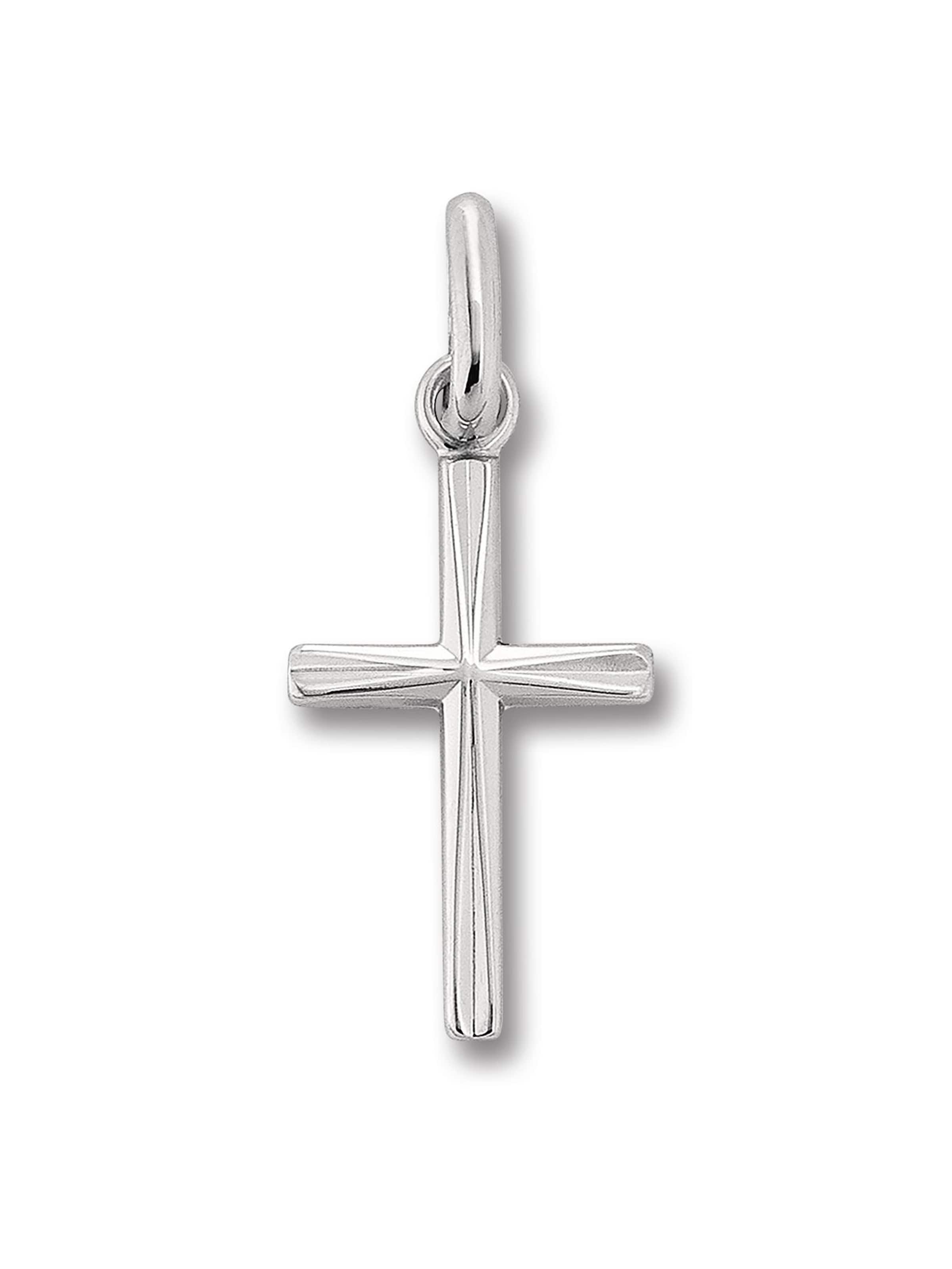 ONE ELEMENT Pendant 'Kreuz' in Silver: front