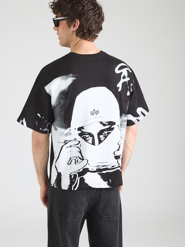 ALPHA INDUSTRIES Tričko 'Balaclava BP' - Čierna