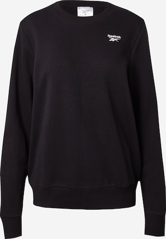 Reebok Sweatshirt in Zwart: voorkant