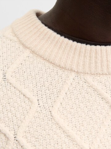 JACK & JONES Sveter 'JORCAMBRIDGE' - Béžová