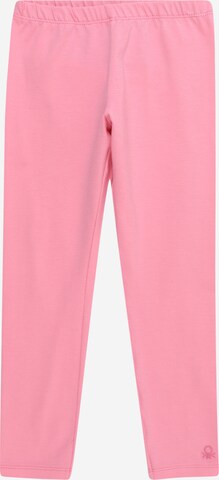 Skinny Leggings UNITED COLORS OF BENETTON en rose : devant