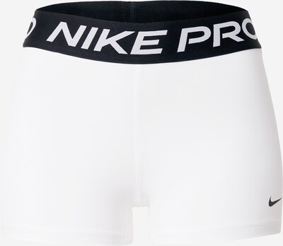 NIKE Workout Pants 'Pro' in Black / White, Item view