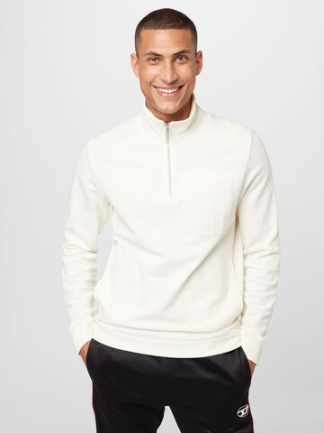 Sweat-shirt s.Oliver en blanc : devant