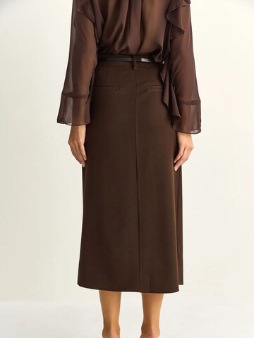 Bianco Lucci Skirt in Brown