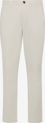 Coupe slim Pantalon chino Boggi Milano en blanc : devant