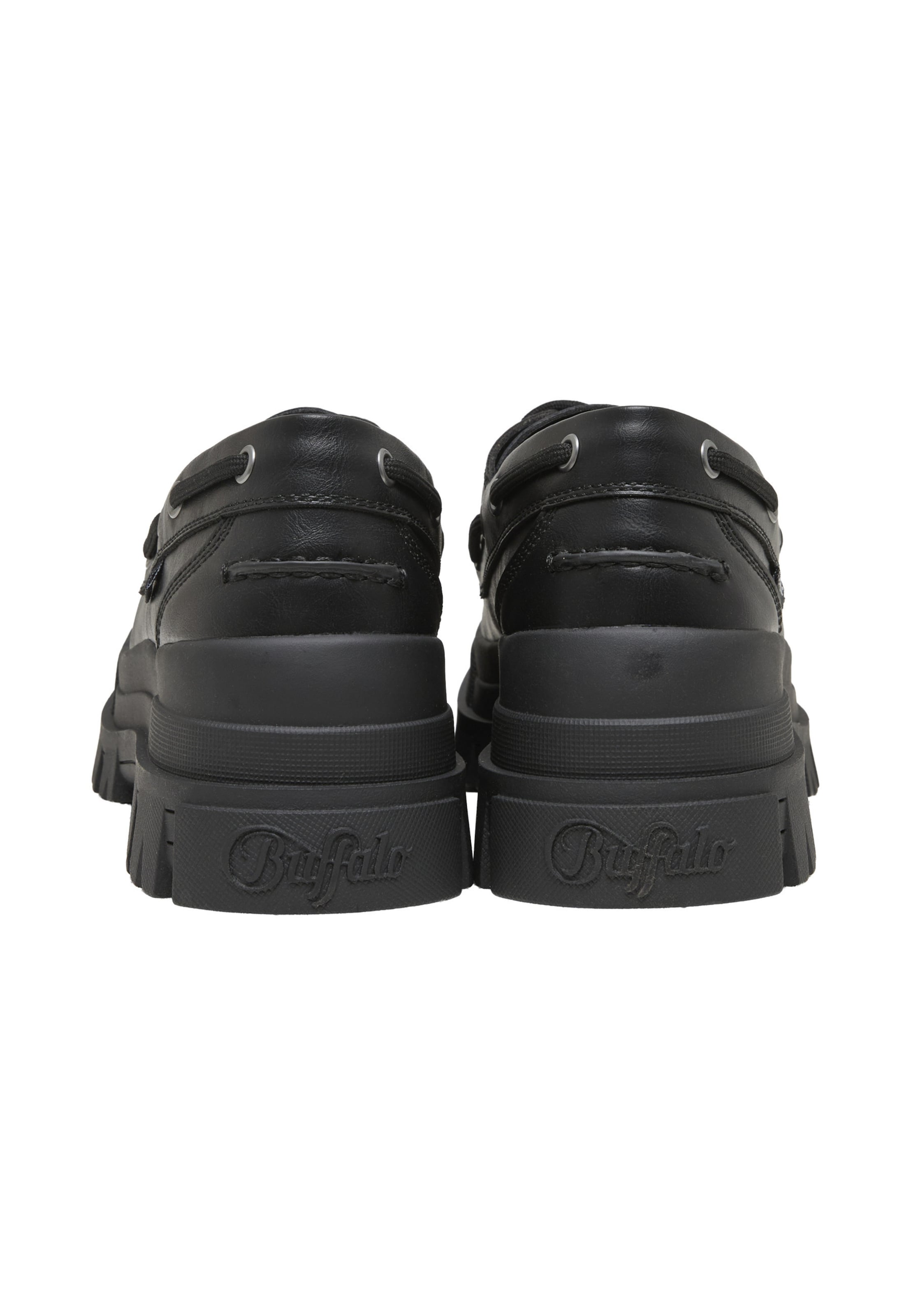 BUFFALO - Mocassins 'Aspha' em preto
