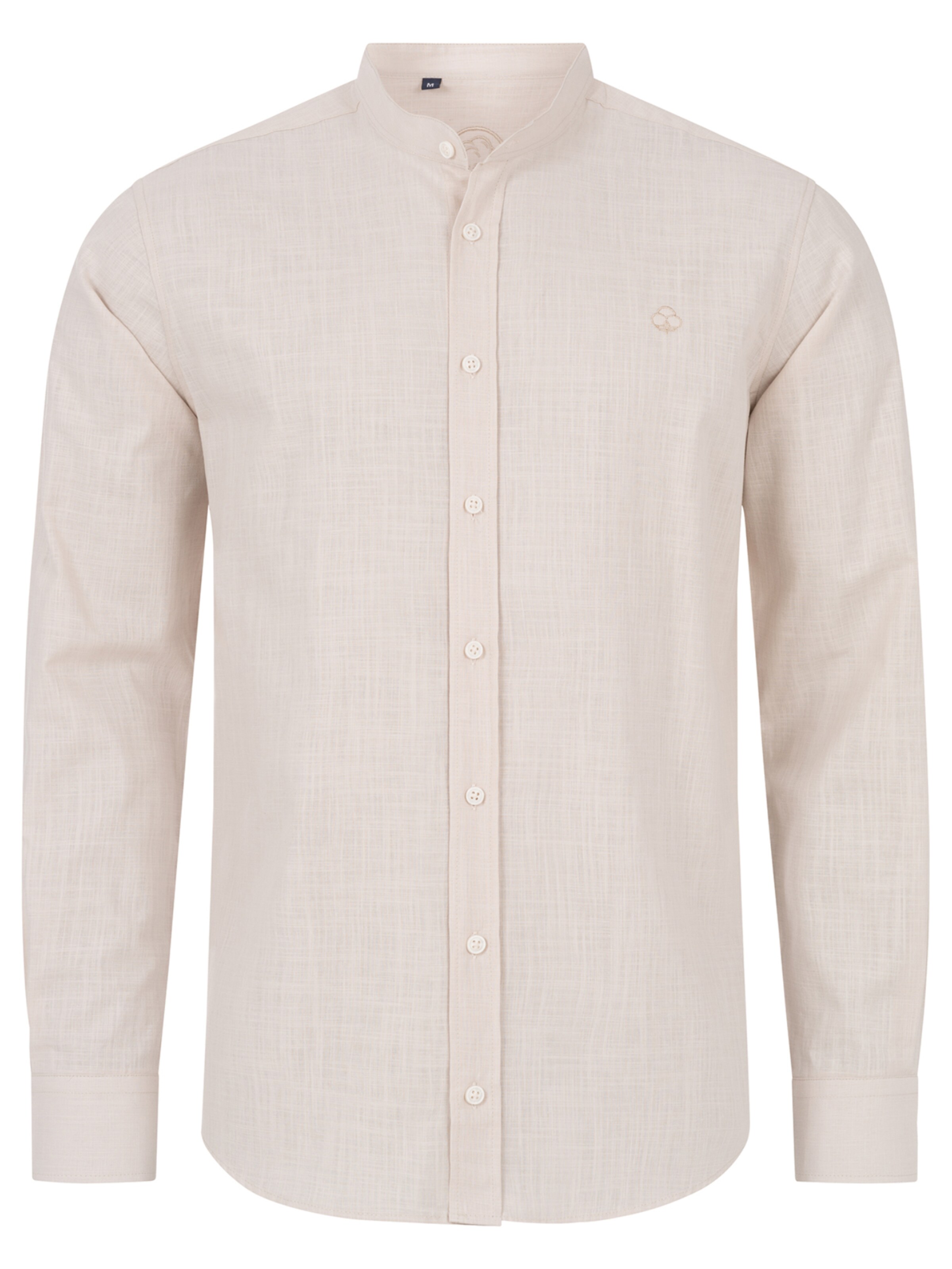 Indumentum Regular Fit Hemd in Beige: Vorderseite