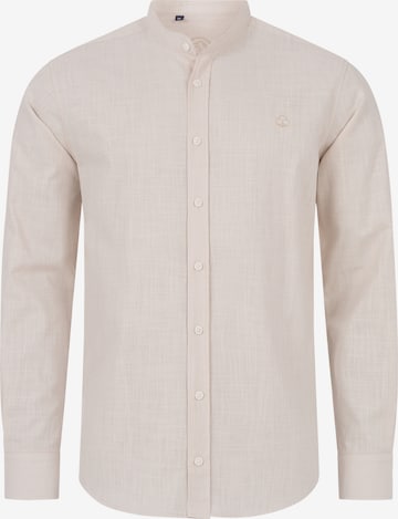 Indumentum Button Up Shirt in Beige: front