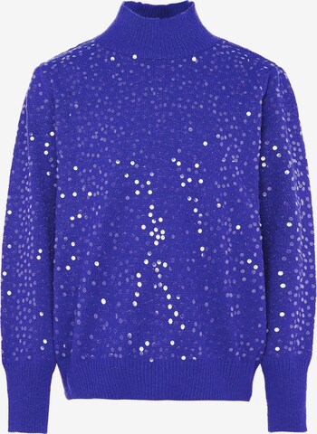 Pull-over faina en bleu : devant