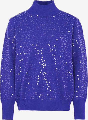 Pull-over faina en bleu : devant