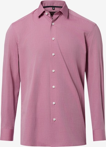 Finshley & Harding Businesshemd in Rot: Vorderseite