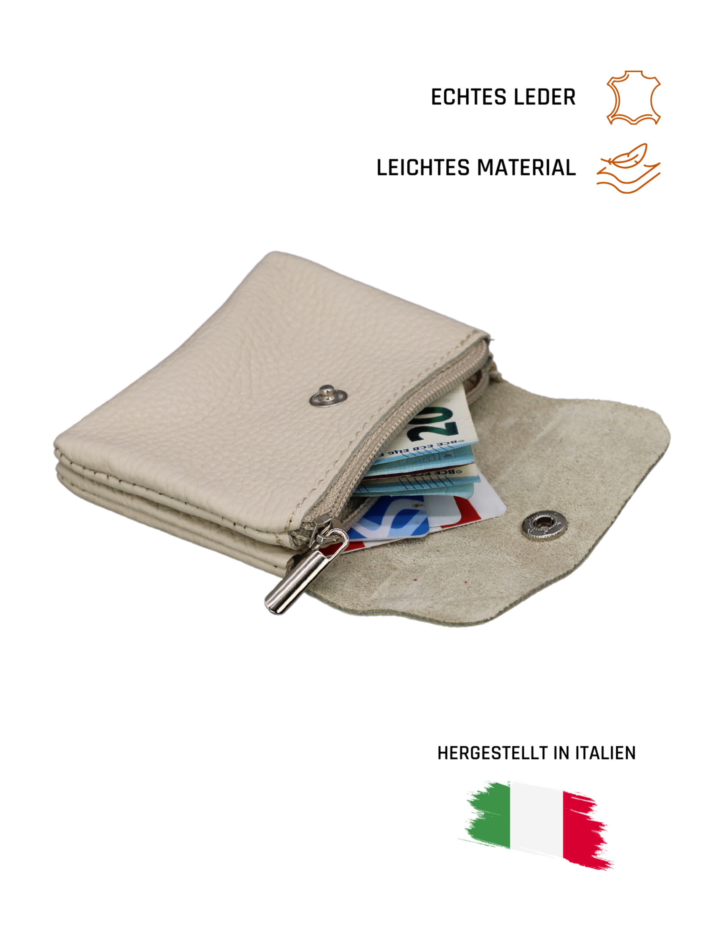 Adel Bags Portemonnaie 'Mini'‌ in Beige