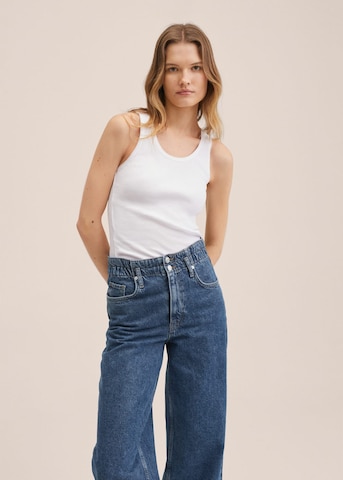 MANGO Wide Leg Jeans' in Blau