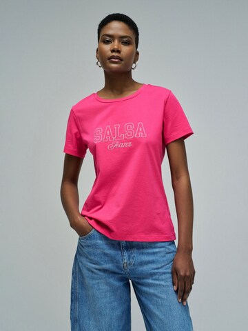 Salsa Jeans Shirt in Roze: voorkant