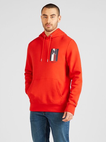 TOMMY HILFIGER Sweatshirt i röd: framsida