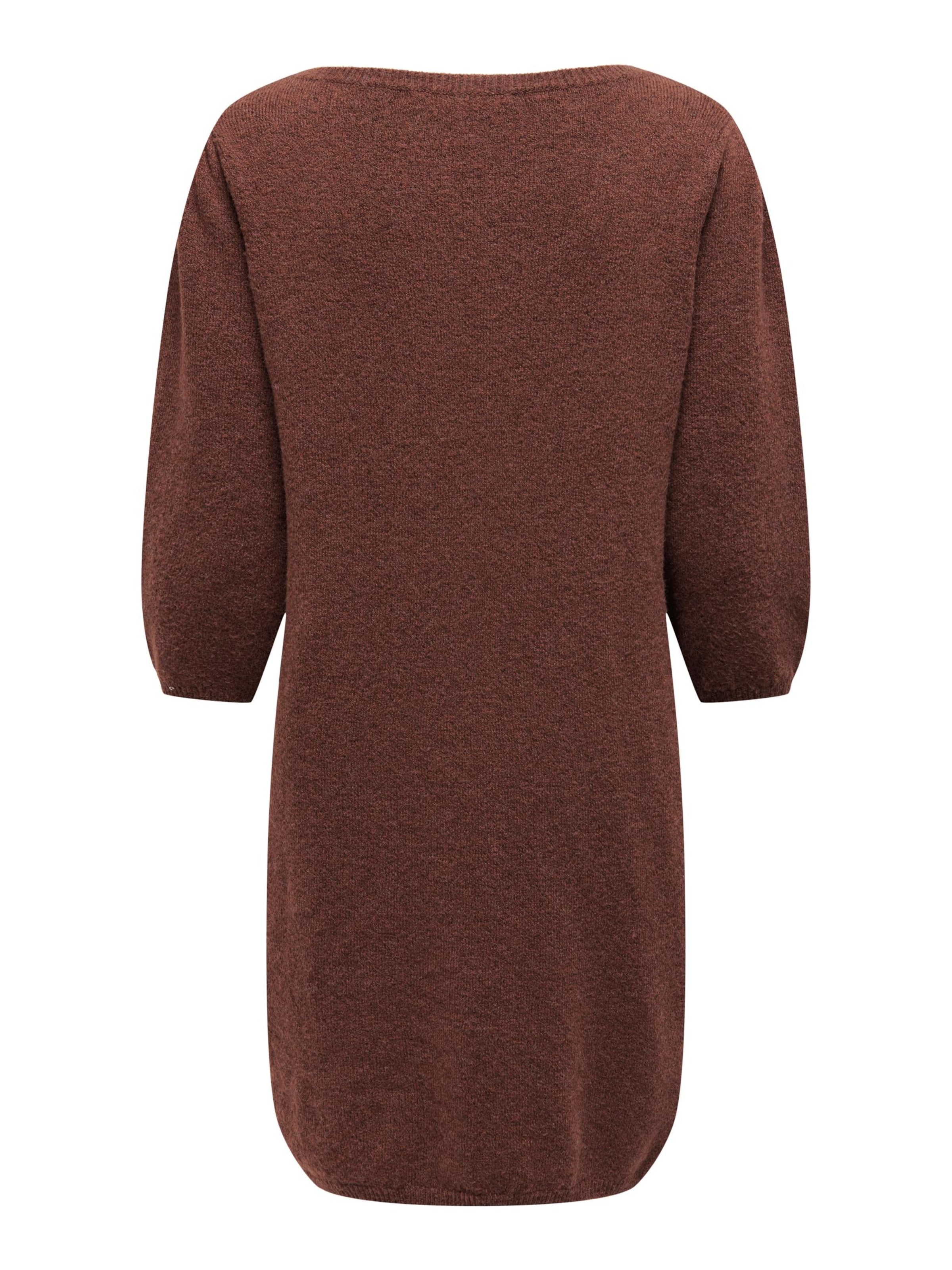 ONLY Pletena obleka 'ONLRica' | rjava barva