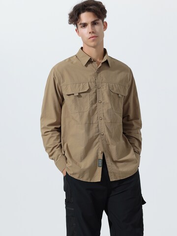 Youthup Regular fit Button Up Shirt in Green