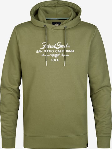 Petrol Industries Sweatshirt in Groen: voorkant