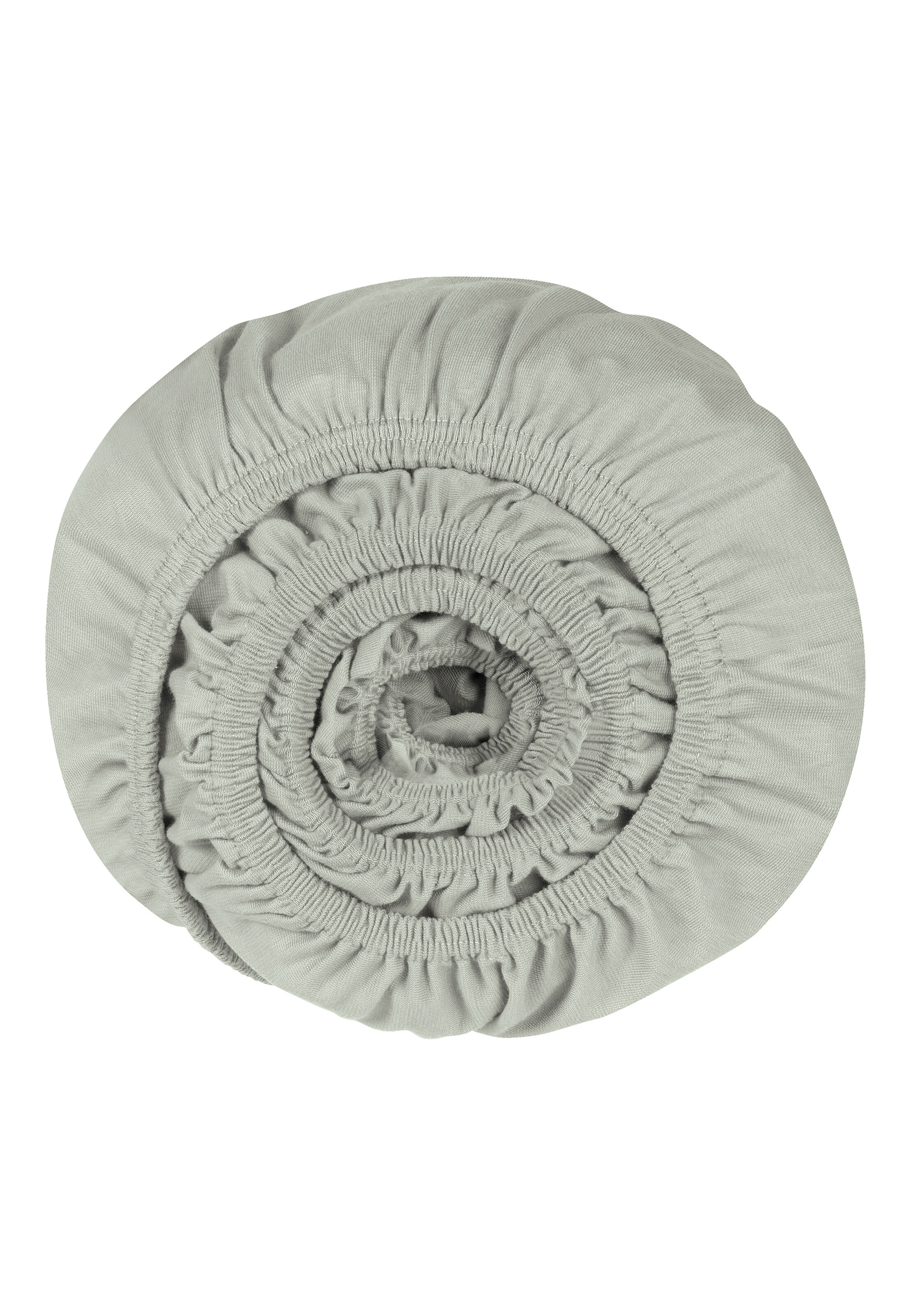 uncover by SCHIESSER Spannbettlaken 'New Jersey' in Grau: Vorderseite