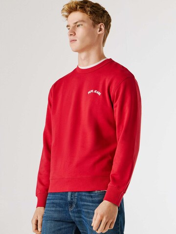 Pepe Jeans Sweatshirt 'GIDEON' in Red
