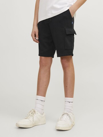 Jack & Jones Junior Regular Trousers in Black: front
