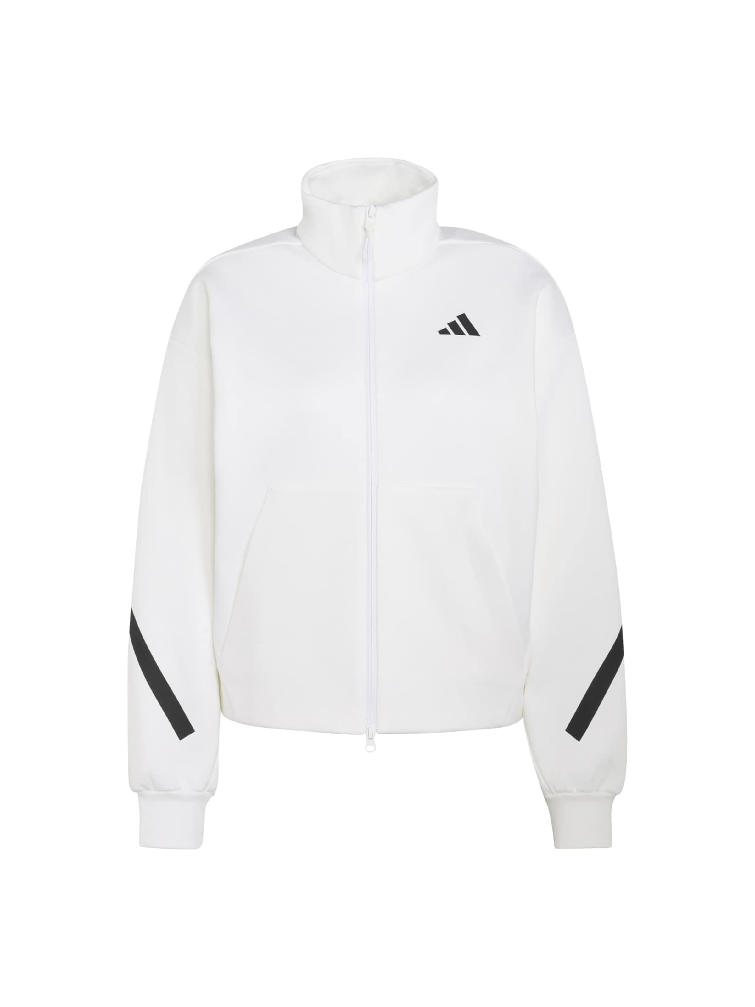 ADIDAS SPORTSWEAR Αθλητική ζακέτα φούτερ 'Z.N.E.' σε λευκό: μπροστά
