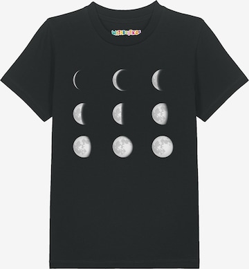 Maglietta 'Moonphases' di watabout.kids in nero: frontale