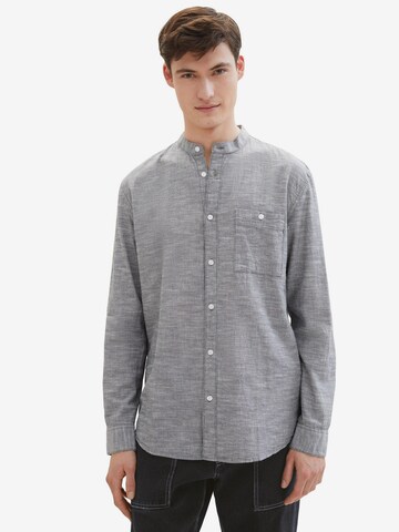 TOM TAILOR DENIM Regular Fit Hemd in Grau