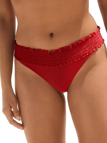 Next Bandeau Bikinihose in Rot: Vorderseite