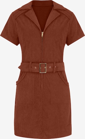 Imily Bela - Vestido en marrón: frente