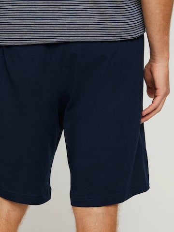 TOM TAILOR Pyjama kort in Blauw