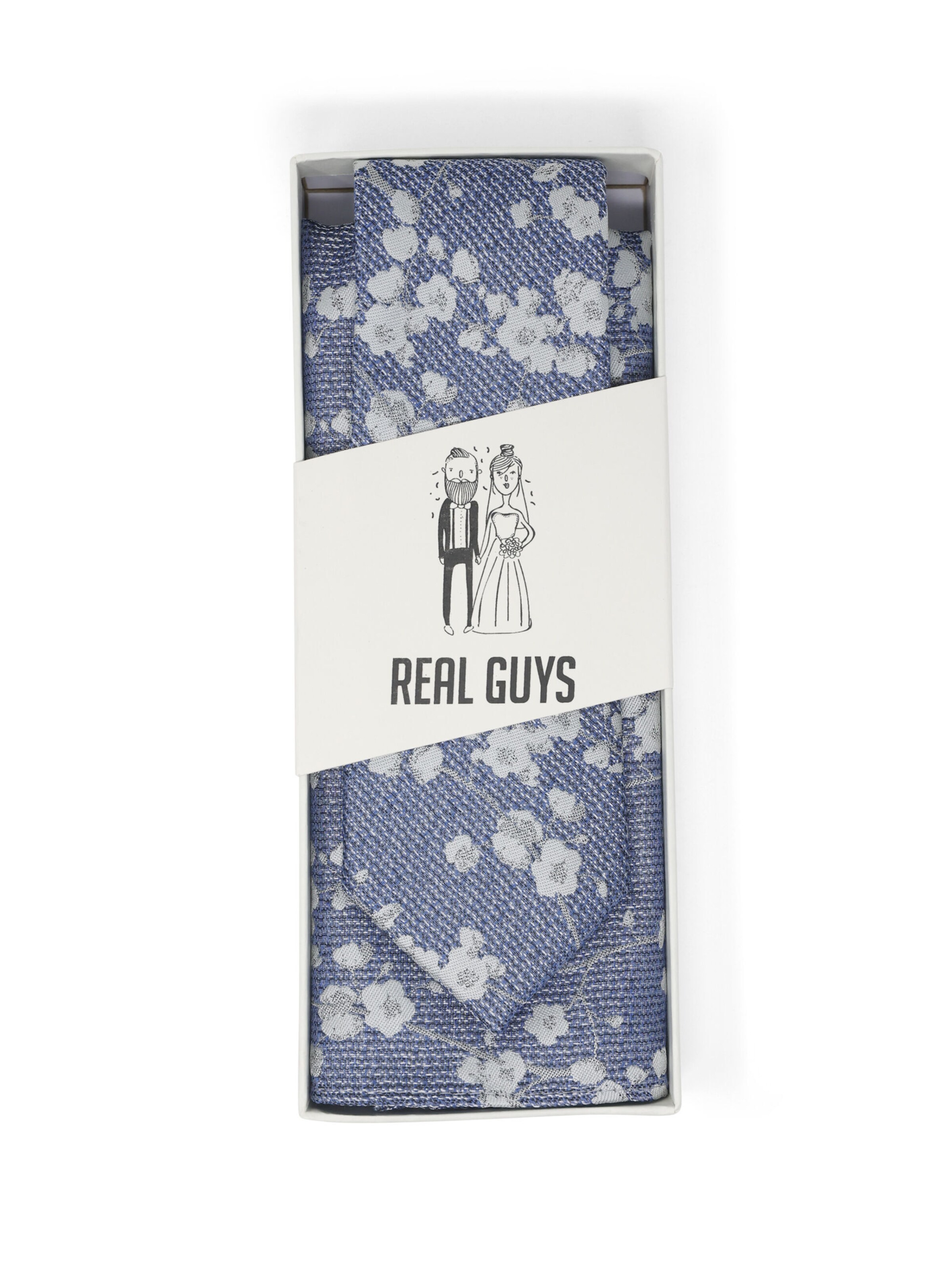 Real Guys Stropdas in Blauw: voorkant