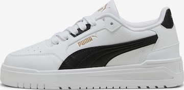 Baskets basses PUMA en blanc : devant