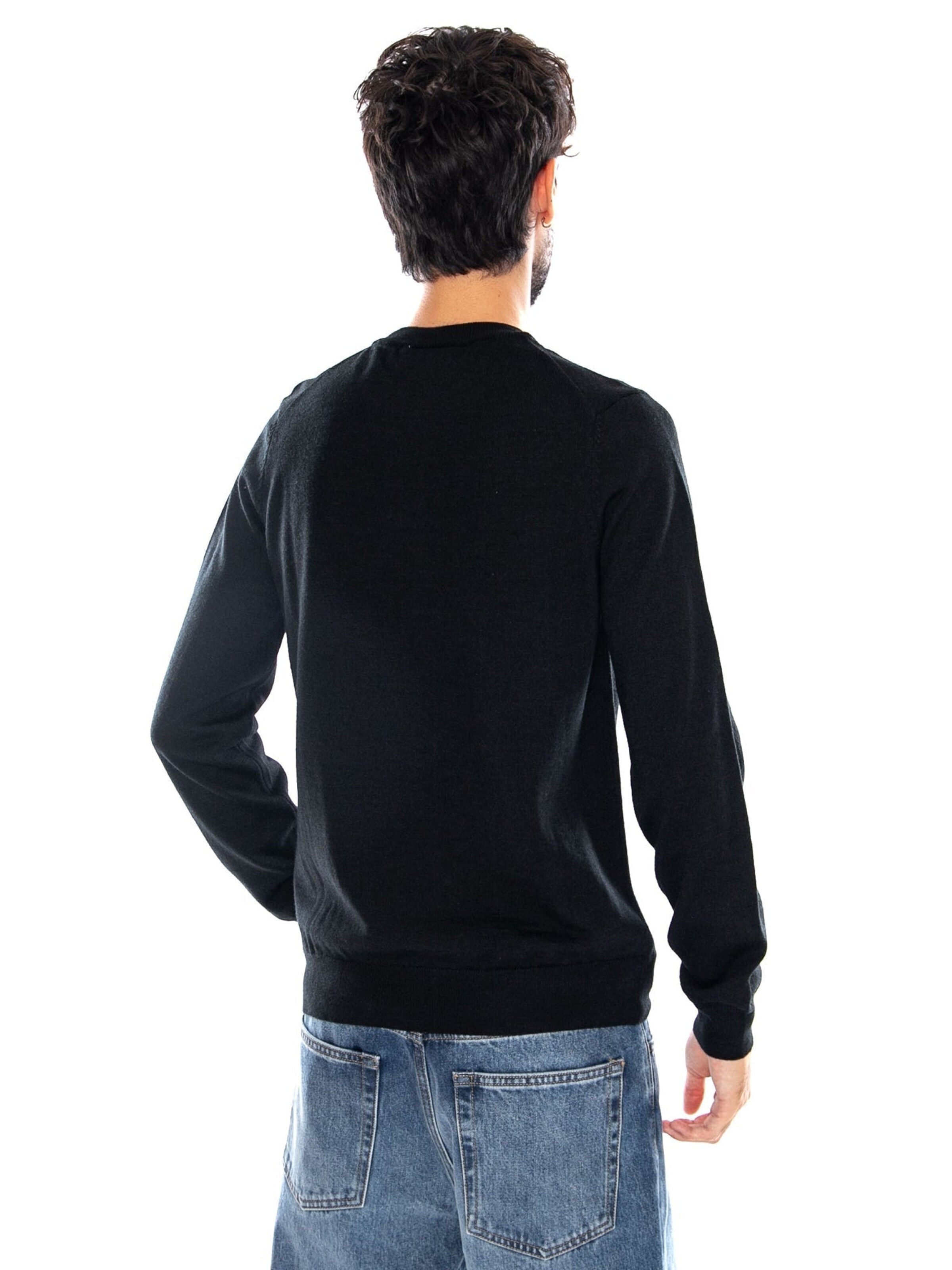 LACOSTE Sweter 'PULLOVER Men' w kolorze czarny
