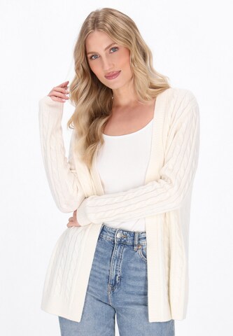 Cardigan DreiMaster Maritim en blanc : devant