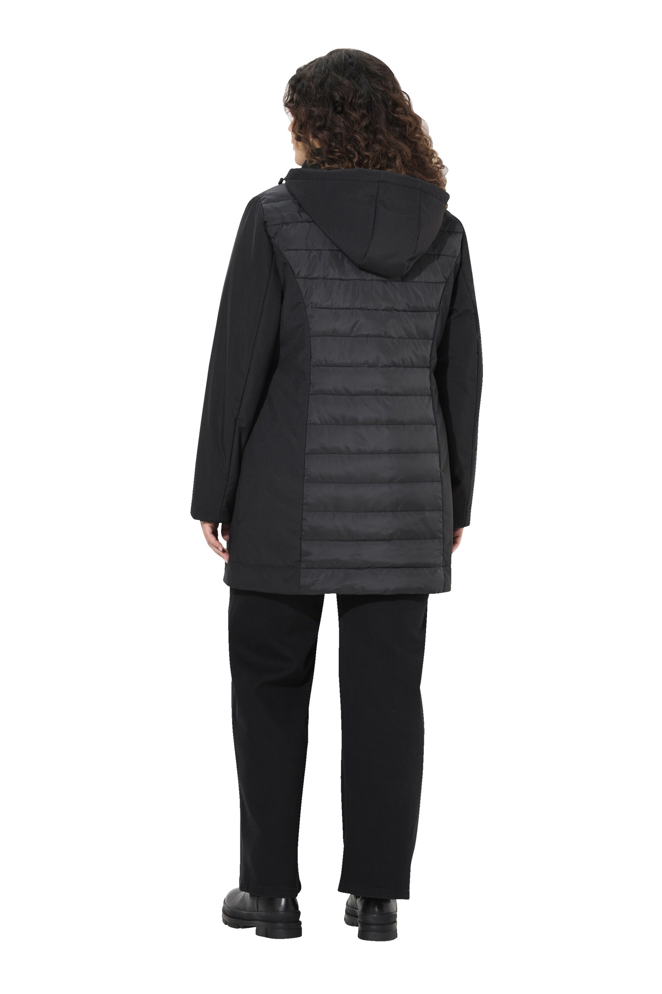 Ulla Popken Winterjacke in Schwarz