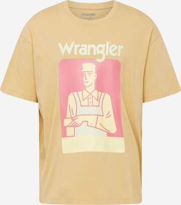 WRANGLER T-Shirt 'CASEY JONES' in Braun: predná strana